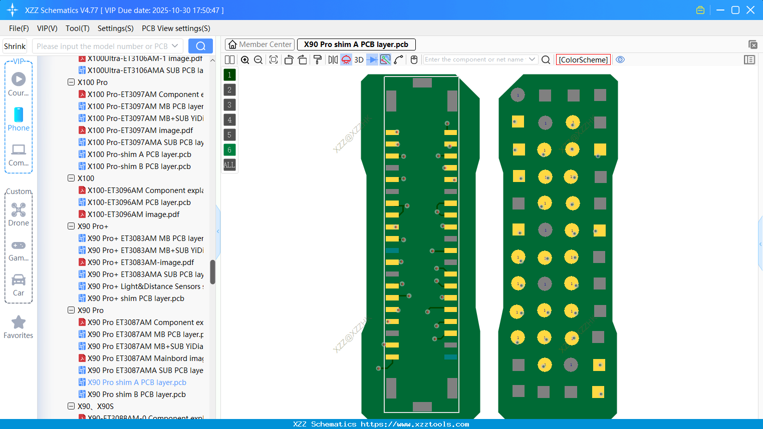 VIVO X90 Pro Shim A PCB Layer